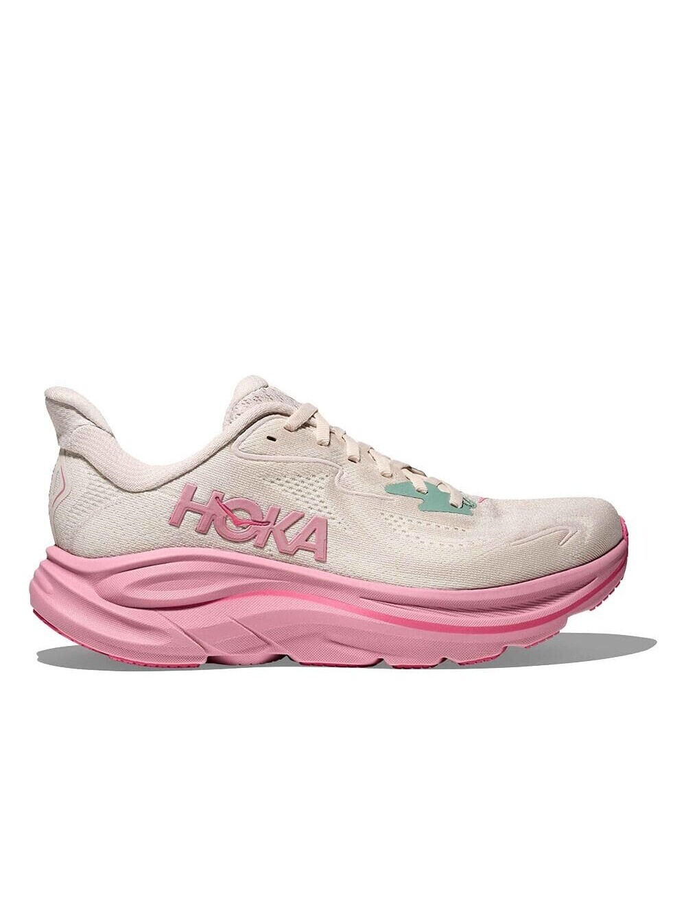 Hoka Women's Clifton 10 Rose Cream/Dried Rose 9.5 Wide